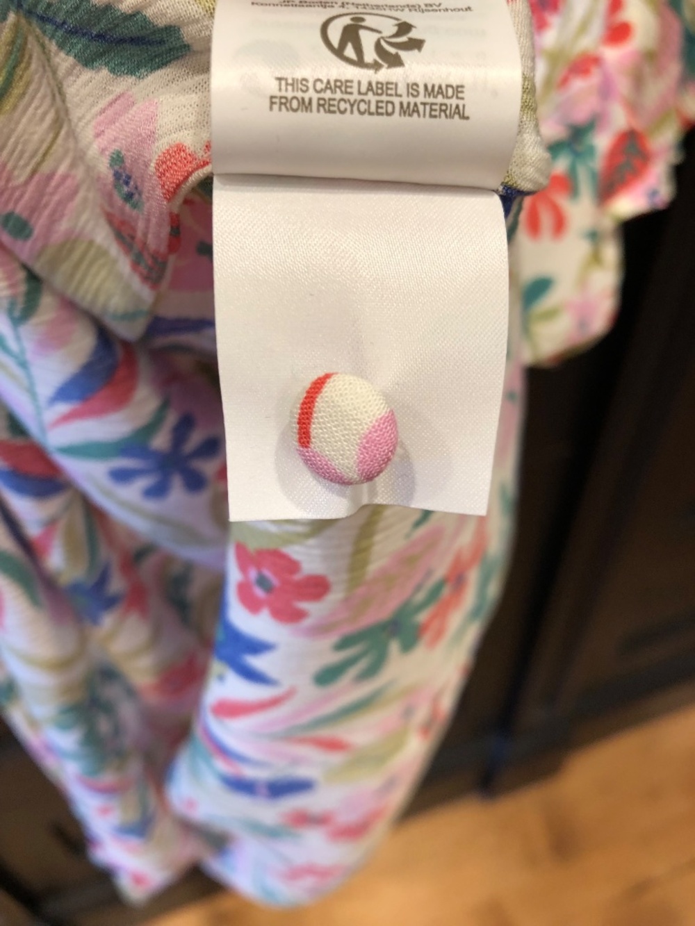 Boden Floral Flutter-sleeved Top, US Size 16-18 - Picture 6 of 8